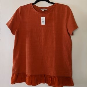 3 for 12! LOFT top burnt orange NWT